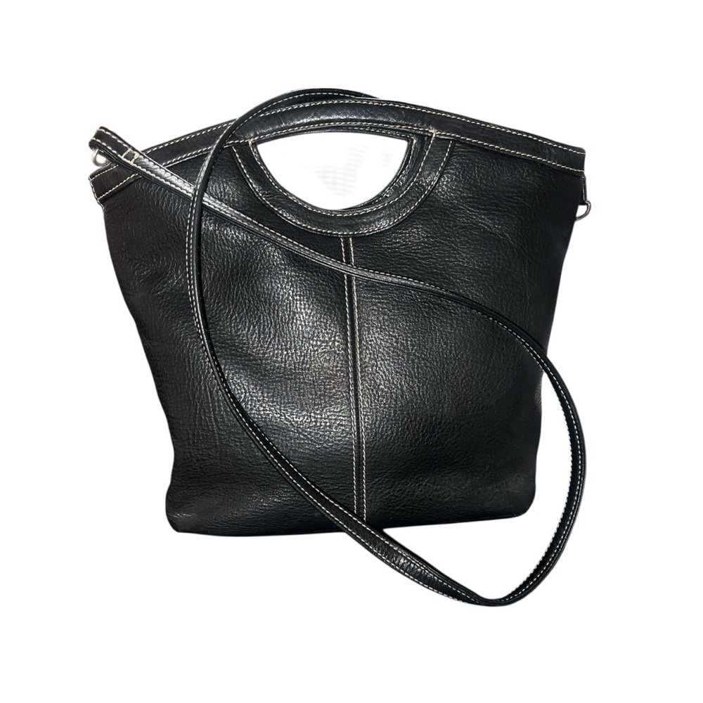 Vintage Fossil Black Crossbody Bag